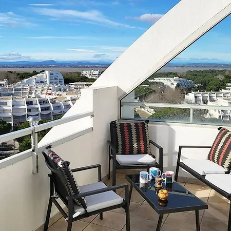 Le Panoramique * Vue Exceptionnelle * Clim * Veranda * Parking Prive * Front De Apartment La Grande-Motte